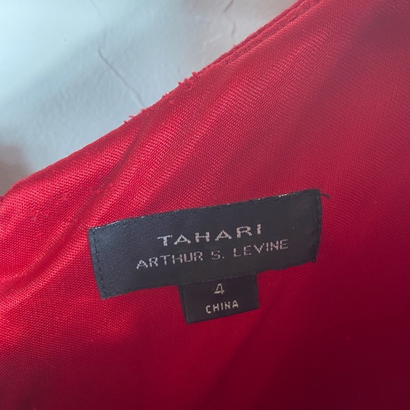 Tahari Red Dress - Picture 4 of 5